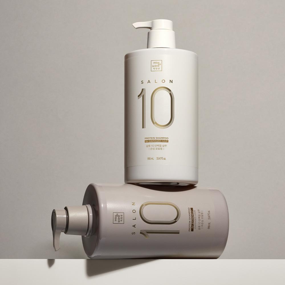 Mise-en-scène Salon 10 Proteinový šampon pro poškozené vlasy 500ml/990ml