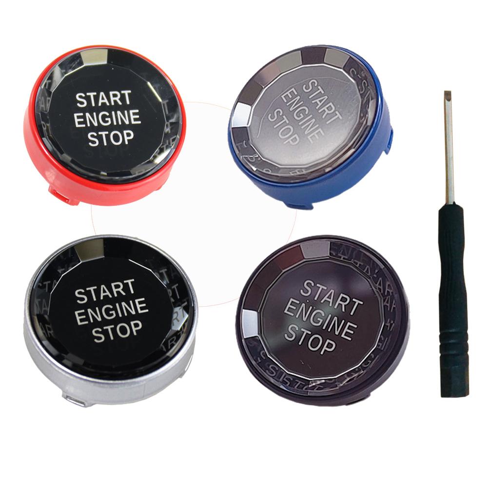 Crystal Engine Start Stop Switch Button Replace Cover for BMW 1 3 5 Series E87 E90 E91 E92 E93 E60 X1 E84 X3 E83 X5 E70 X6 E71