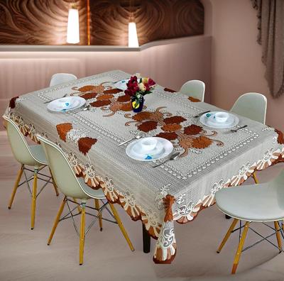 Cotton Dining Table Cloth 6 Seater - 60x90 Inch Cover - Durable Table Protector Cloth - Dining Table Cover 6 Seater Waterproof