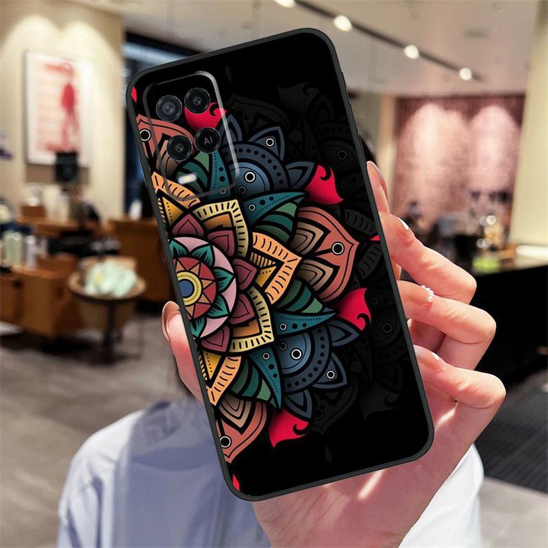 Mandala Case For Oppo A94 A54 A40 A60 A80 A98 A78 A18 A38 A58 A16 A76 A96 A17 A77 A74 A57S A15 Cover