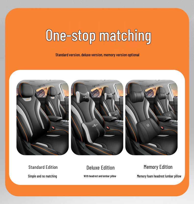 Custom Cartoon Perforated Leather Seat Covers for Geely Binyue L - Compatible with All Models