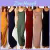 Elegant Women Sleeveless Bodycon Maxi Dress For Casual Beach And Daily Wear