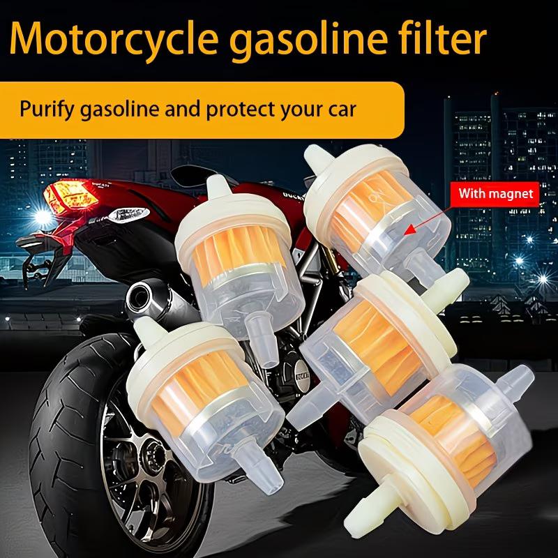 10pcs Universal Motorcycle Fuel Filter Motorcycle Engine Inline Carb Gasoline Fuel Gas Filter Motorbike Motor Oil Filters