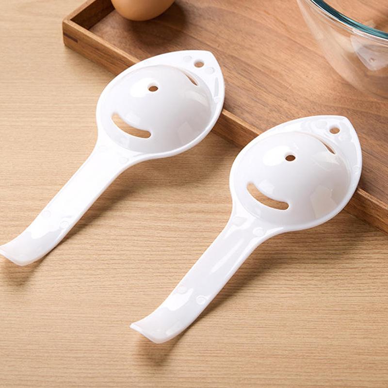 Extended Handle Egg Yolk Separator Efficient Egg White Filter Dishwasher Safe Kitchen Baking Utensil for Home and Restaurant Use