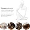 Nordic Home Decoration Abstract Thinker Statue Miniature Resin Sculpture Figurines Home Desktop Decoration Sculpture Ornaments