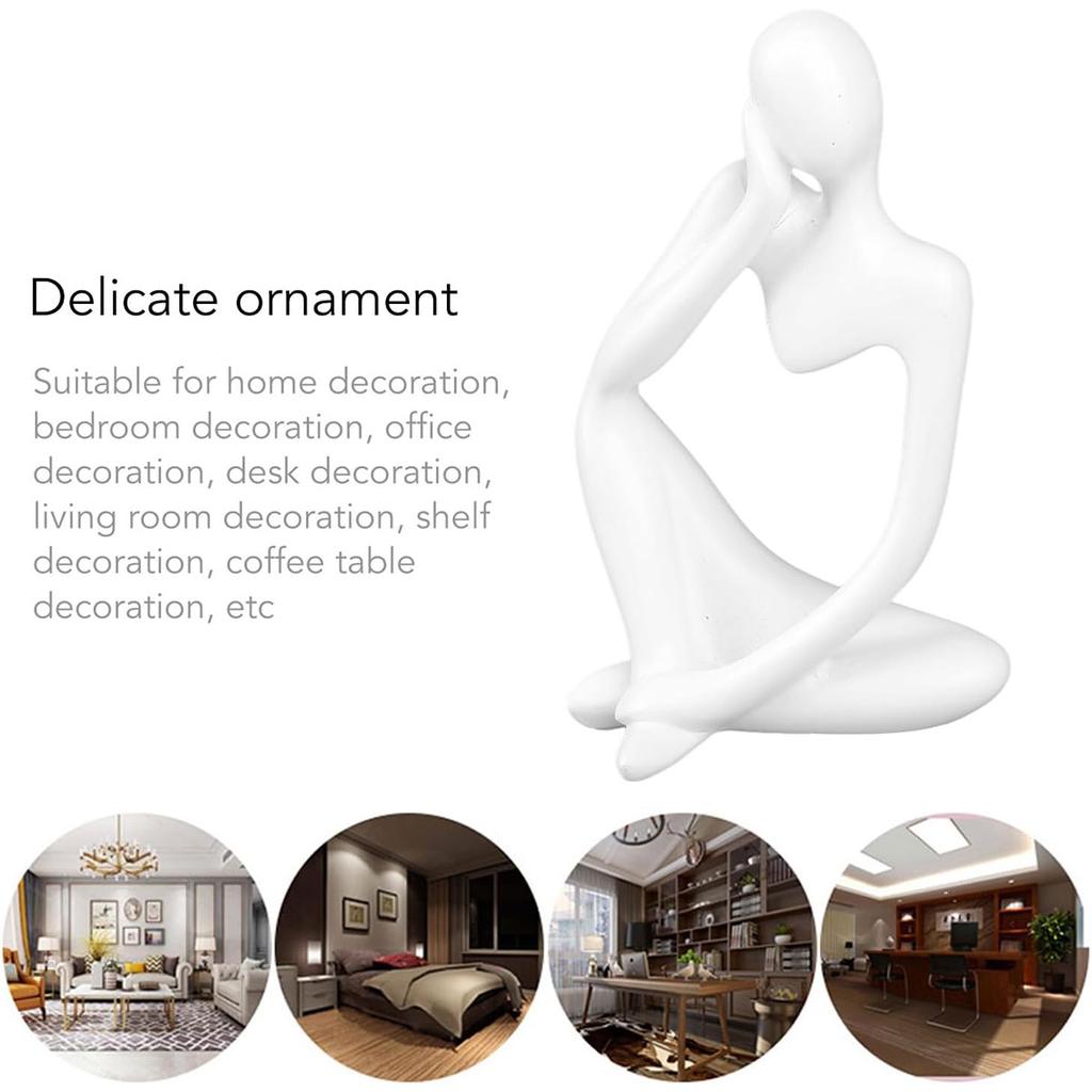 Nordic Home Decoration Abstract Thinker Statue Miniature Resin Sculpture Figurines Home Desktop Decoration Sculpture Ornaments