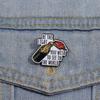 Be The Light You Wish To See In The World Enamel Pins Bottle and Light Cartoon Brooches Creative Positive Lapel Badge for Gift