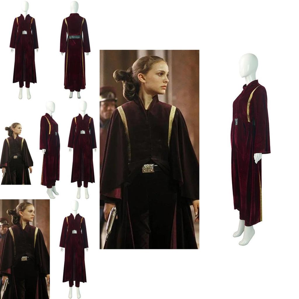 Elegantes und geschmeidiges Star Wars Prequel 1 Padme Amidala Cosplay Kostüm
