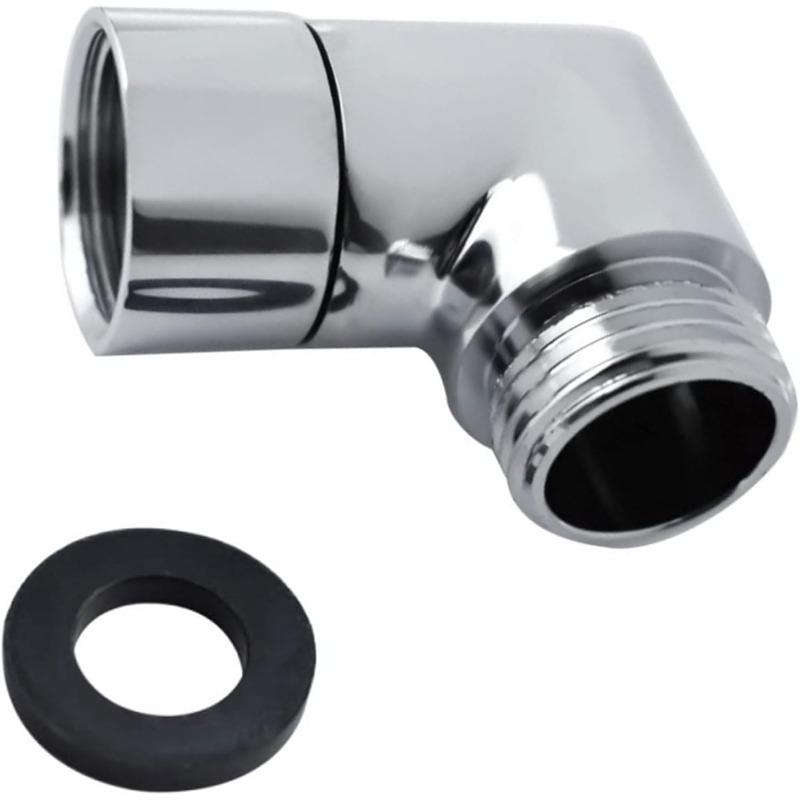 Handbrause-Adapter 90 Grad, Duschschlauch-Adapter, Verbindungsstück Duschkopf, Winkelstück für Handbrause, Schwenkbarer Duschkopf-Adapter, Adapter für