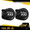 Compatible 30W 4-Inch LED Fog Lights for JEE Wrangler Front Bumper