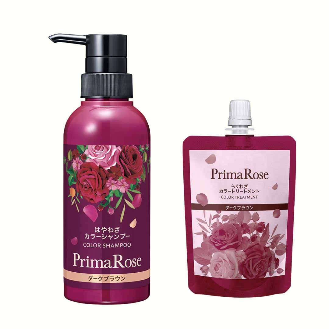 

Prima Rose Hayawaza Color Шампунь 300 мл Седые волосы Элегантная роза Седые волосы и Сделано в Блестящем мини-флаконе TR (Темно-коричневый/Натуральный коричневый) / [5-в-1 /