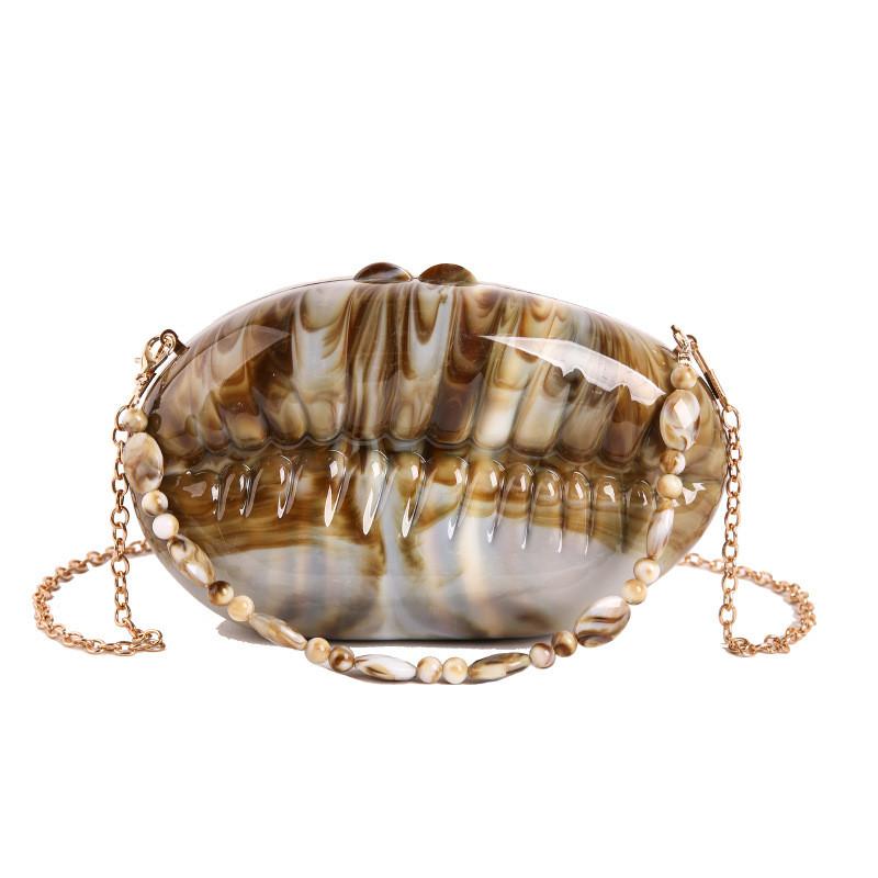Acrylic Box Bag With Chain For Ladies Evening Party Purse