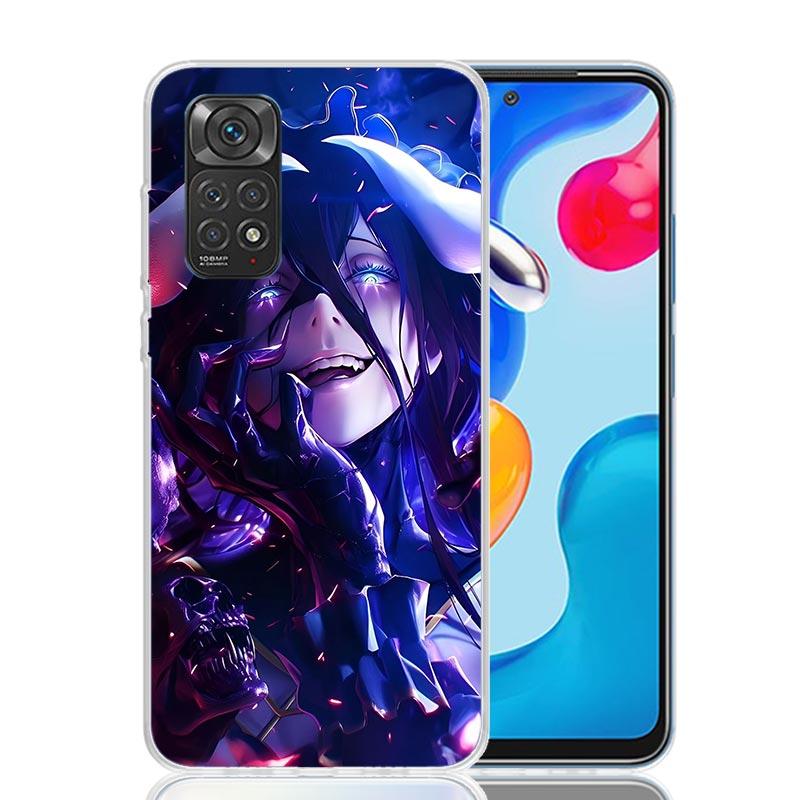 Albedo Overlord Anime Phone Case For Xiaomi Redmi Note 15 14 13 12S 12 Pro Plus 11S 11E 11 11T 10S 10 Art Soft Pattern Cover Red