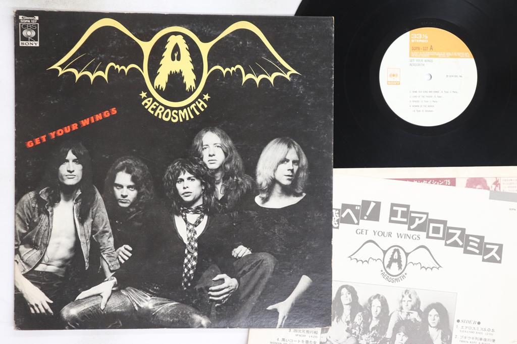 LP Record AEROSMITH - Get Your Wings SOPN127 CBS SONY 1975 Japan Rock Used