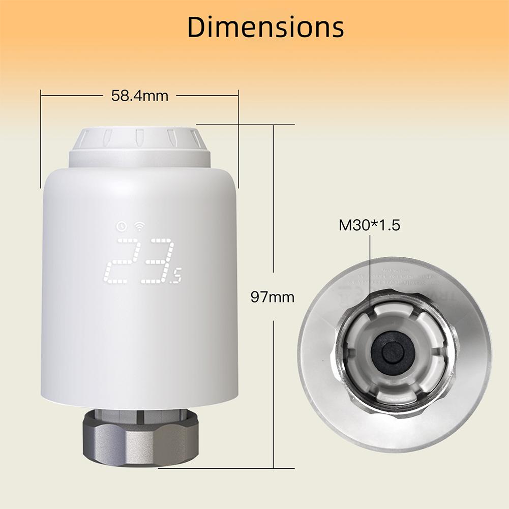 Programmable Heating Control Smart Radiator Thermostat Custom Heating Schedules Energy Efficient Thermostat For TUYA App