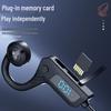 X7 Wireless Bone Conduction Sports Headphones with Bluetooth, Waterproof, Card-Insertion, and Digital Display.