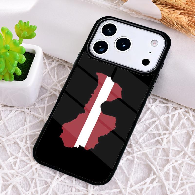 

Чехол для телефона с флагом Латвии для iPhone 17 Air 16 15 11 12 14 13 Pro Max Ударопрочный чехол iPhone17 Pro