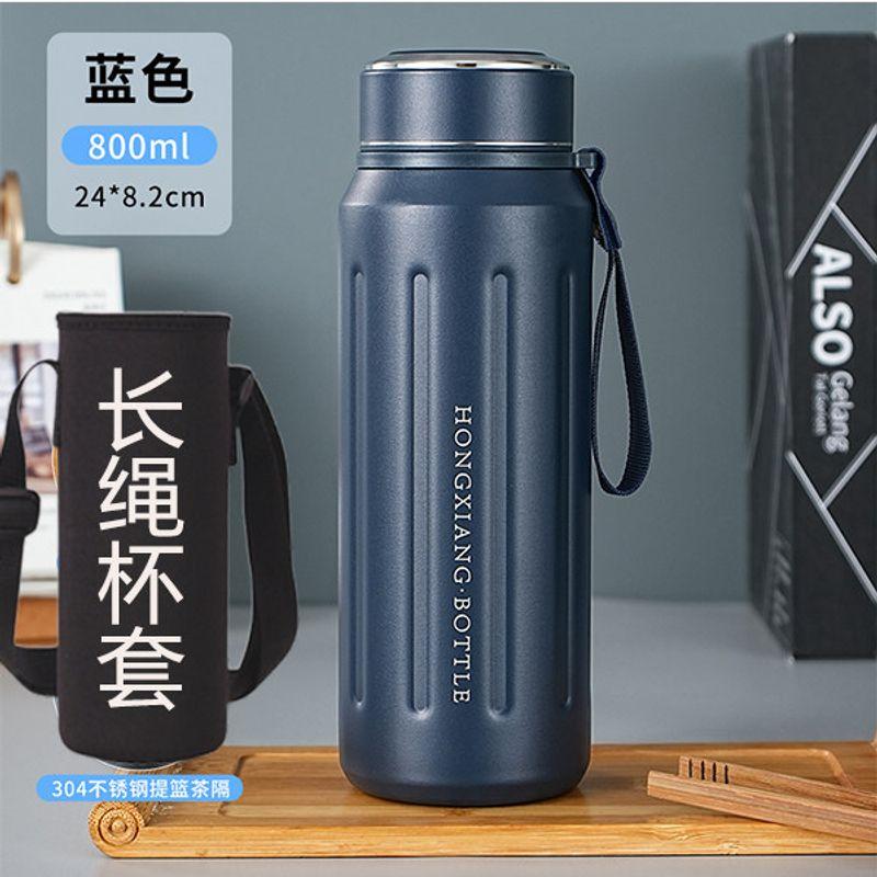 316 Stainless Steel Large-Capacity Thermos Cup for Adults, High-End Business Tea Cup, Outdoor Travel Large Cup, Car-Mounted 600ml