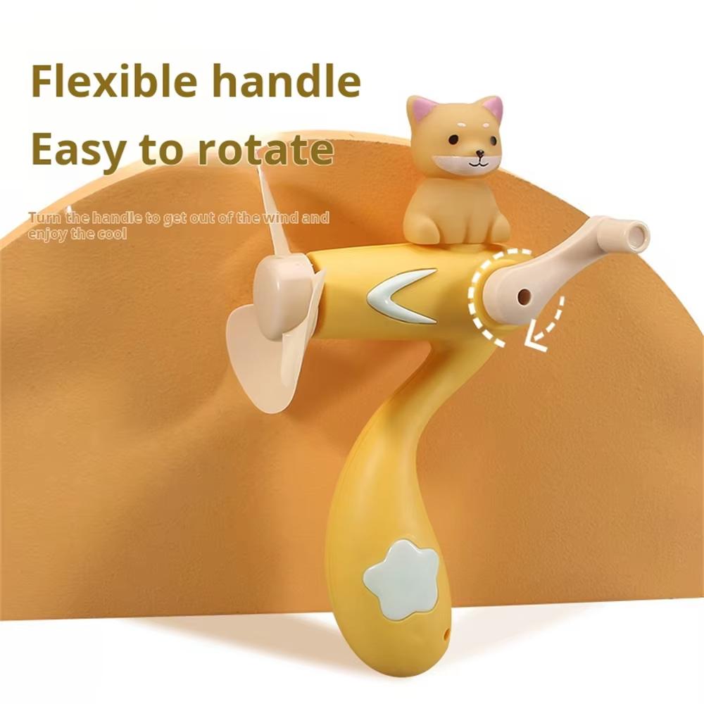 Cute Hand Fan Cartoon Handheld Summer Fan Manual Mini Portable Small Hand Cooling Fan for Kids Adult Home Outdoors