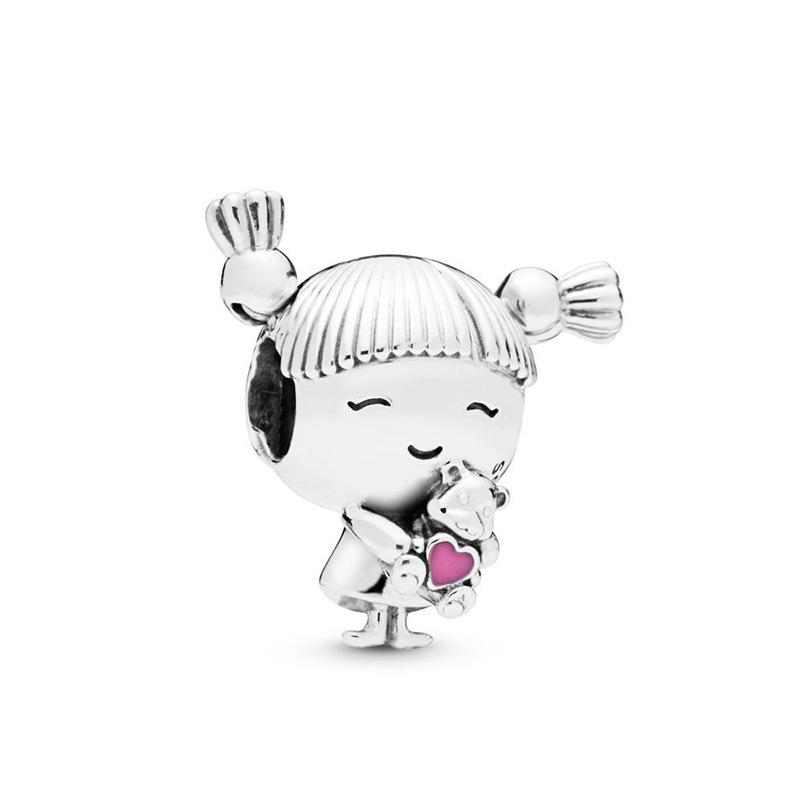 

925 Silver Family Series Charms for DIY Bracelets Wedding Jewelry Accessories Boys Girls Bags High Heels Pendants