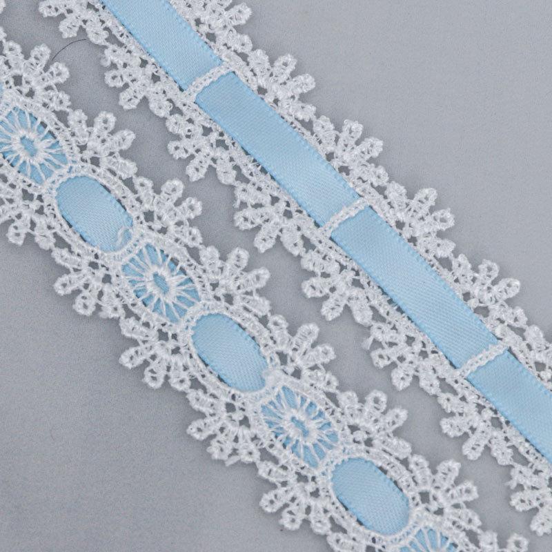 Pachet elegant de carduri handmade cu panglică din dantelă ajurată față-verso, accesorii pentru rochii din dantelă solubilă în apă, accesorii vestimentare, panglici pentru realizarea de articole de artizanat