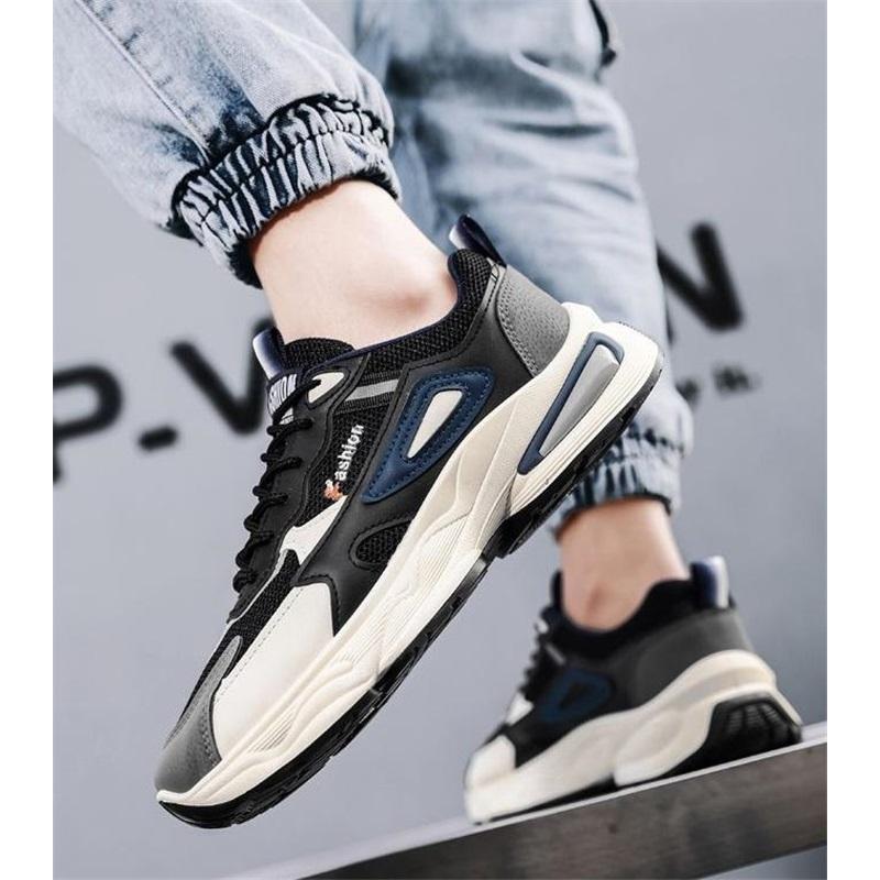 Men's Shoes, Breathable Mesh Sports Shoes, All-match Thick-soled Casual Shoes