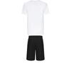 Adidas Taekwondo Round Neck Pullover Short Sleeve T-Shirt Simple Fashion Lace-Up Shorts Casual Sports Suit Men Suit ADICLTS24TKP-WG+S21ATMSH1T-BW