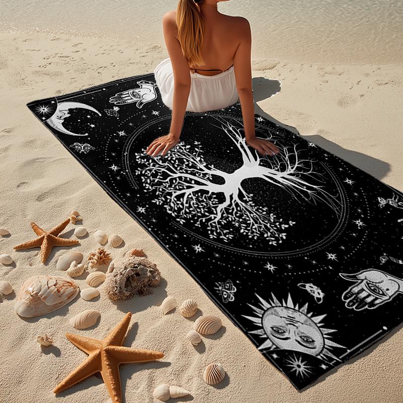 Tree Of Life Mandala Beach Towel, Super Soft Microfiber, Gift for Her/Him, Birthday, for Pool, Beach, Travel, Home Decor Fan gifts