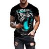 Funny Animal Tiger 3D Printe T Shirt New Loose Tiger Face Short Sleeve Personalized Casual Summer Fashion Tee Shirt Harajuku Top