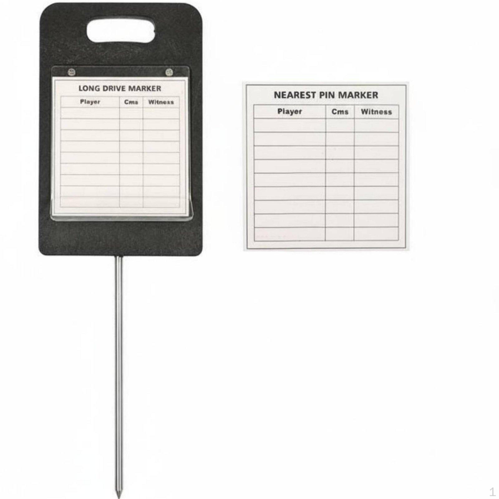 Long Drive Marker Construction Nearest Cup Closeness Ground Stake Design Golf Competition for
