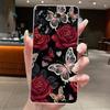For Techno Pova 5 LH7n 5Pro LH8n Phone Case Tecno Pova 5 Pro Case Clear Luxury Fashion Butterfly Flowers Soft TPU Silicone Cover