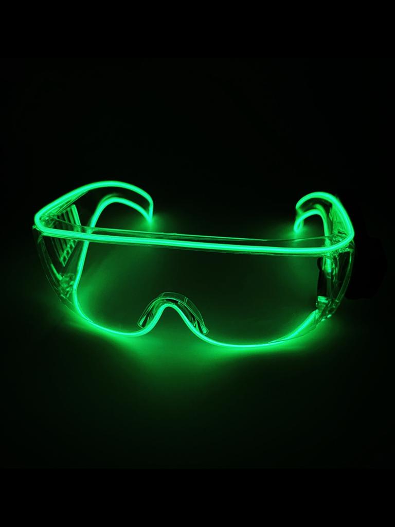 Cool Technology Luminous Glasses Led Disco Dancing Luminous Ktv Bar Electric Syllable Atmosphere Props Without Batteries.