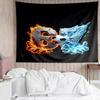67 Print Tapestry, Backdrop, Easy Setup, Ideal for Bedroom, Office & Living Room, with Aesthetic Wall Hanging Decor.