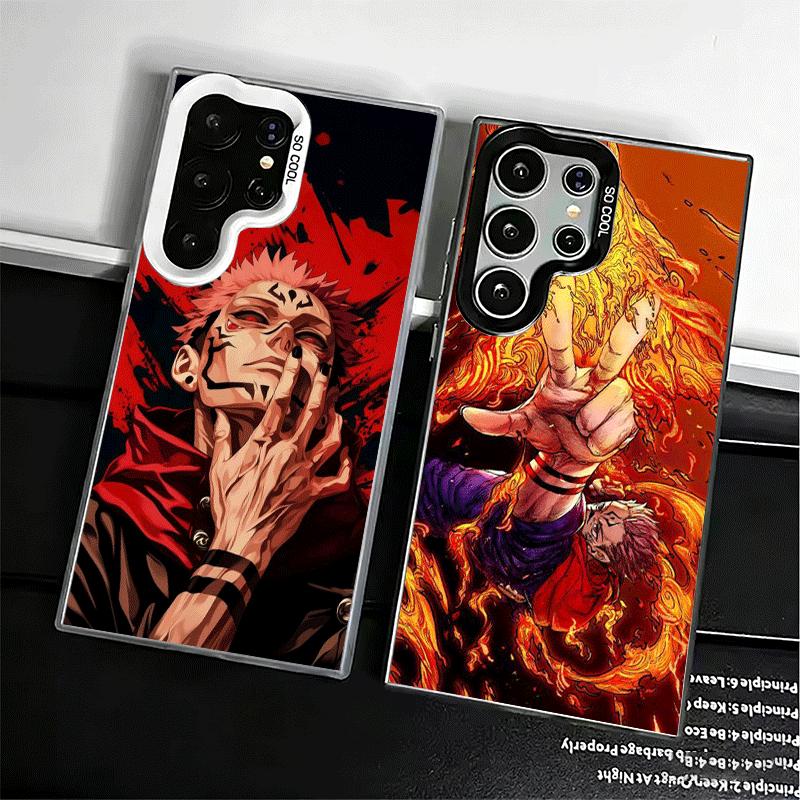 Anime Itadori Yuji JUJUSU Soft Phone Case for Samsung Galaxy S24 S25 FE S26 Edge S23 Ultra S22 Plus S21 + Shockproof Cover Back