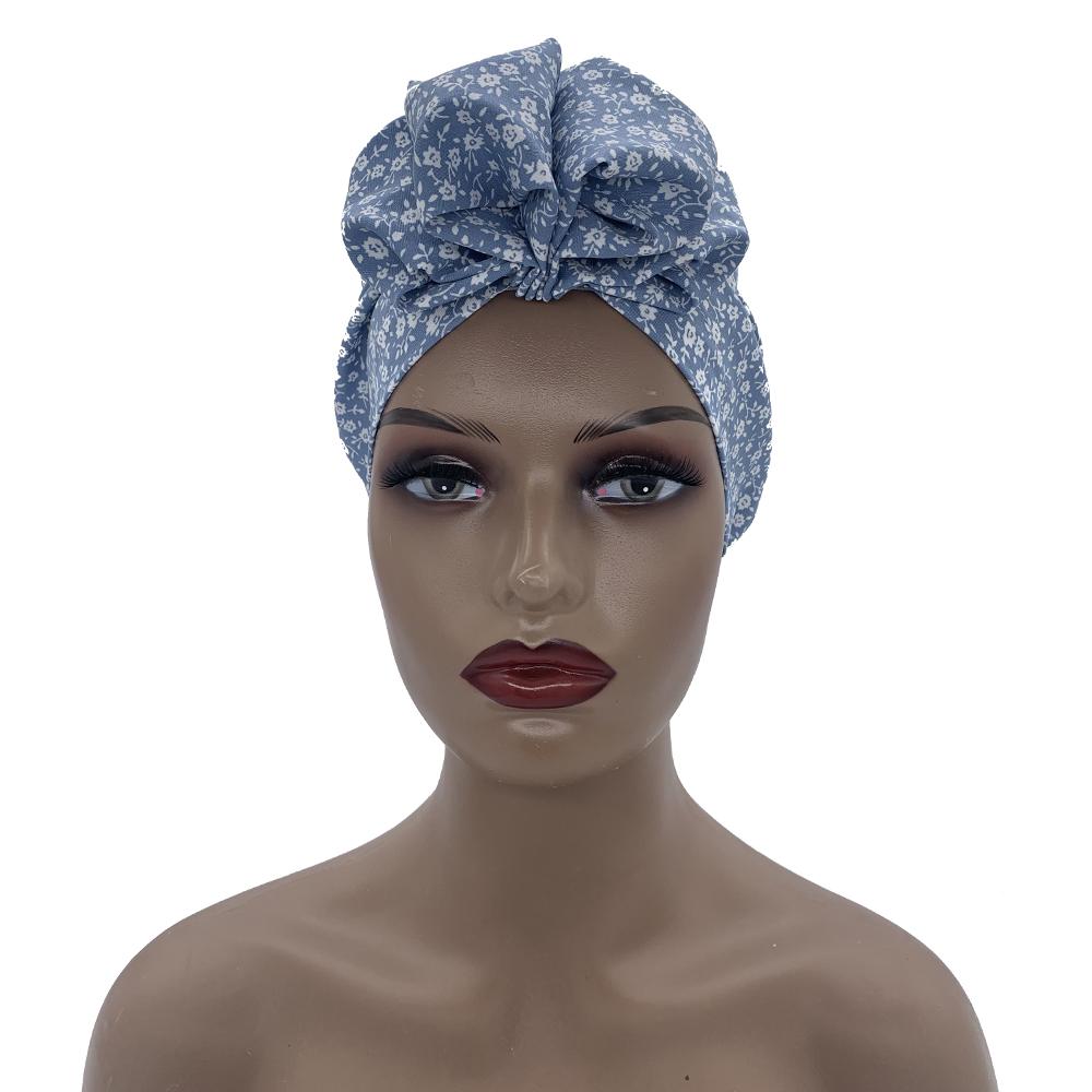 New Floral Printed Bohemian Women Turban Cap Ladies Headwrap Beanies Muslim Headscarf Bonnet Female Head Wraps Turbante Mujer