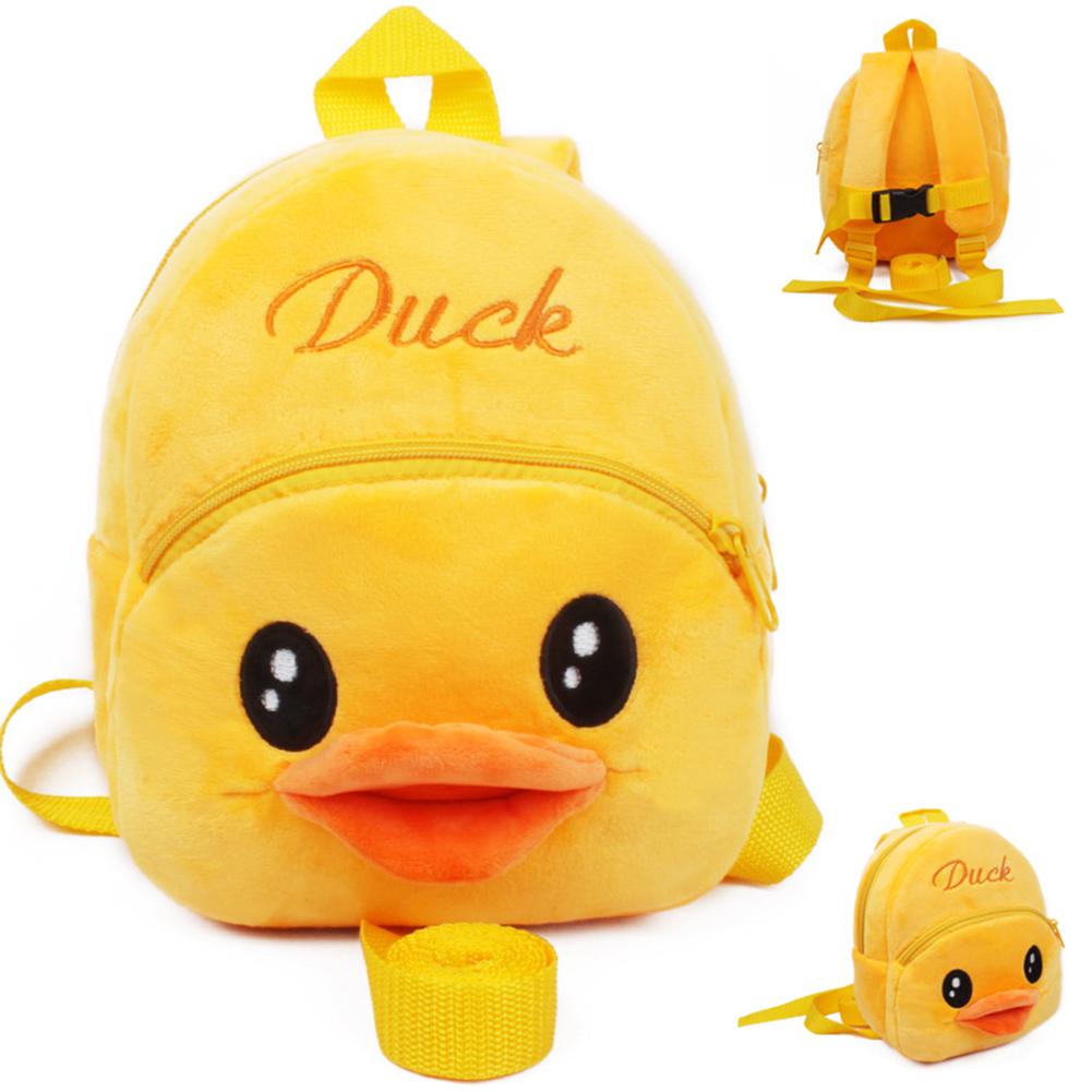 Anti Lost Cartoon Plush Backpack Satchel Child Decompression Strap Plush Toys