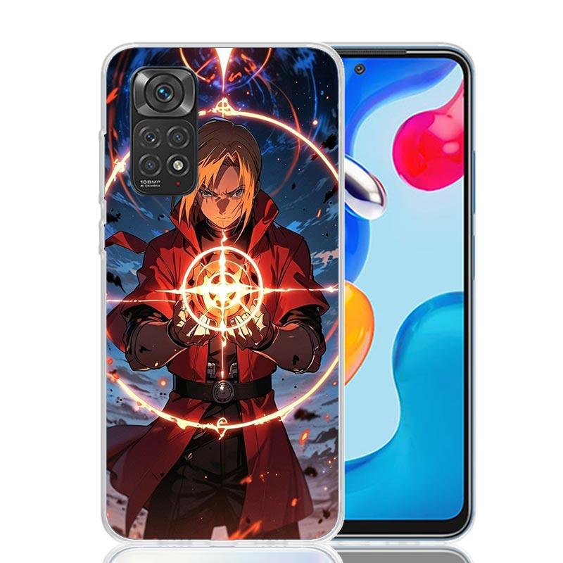 Anime F-ullmetal A-Alchemist Phone Case For Xiaomi Redmi Note 15 14 13 12S 12 Pro Plus 11S 11E 11 11T 10S 10 Art Soft Pattern Co