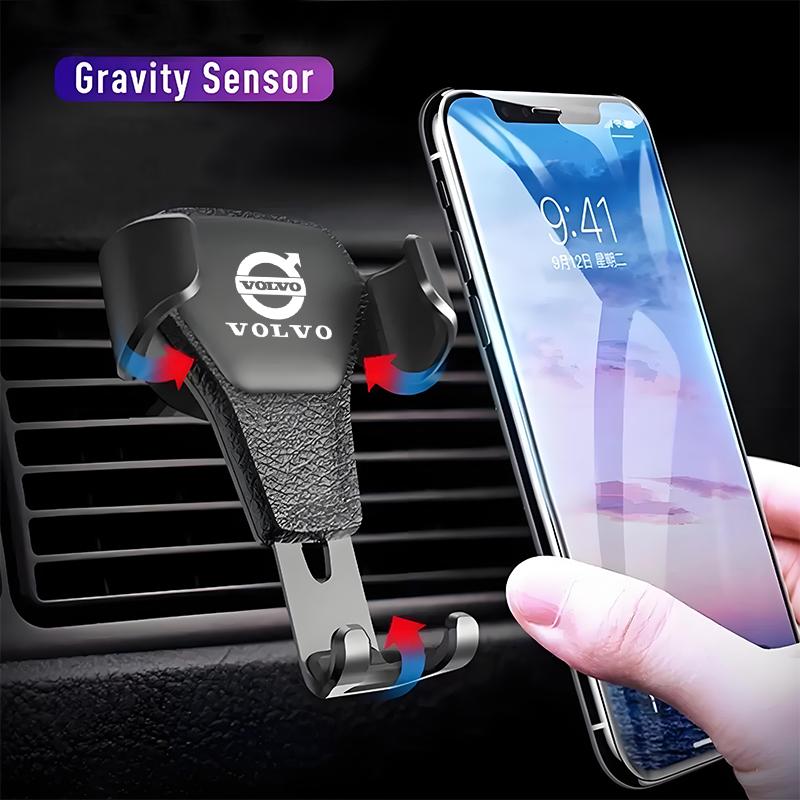 Gravity Car Mount GPS Mobile Phone Holder Vent Clip Installation For Volvo ES90 EC40 EX40 EM90 XC90 V90 V60 XC60 V40 S80 S60 S90