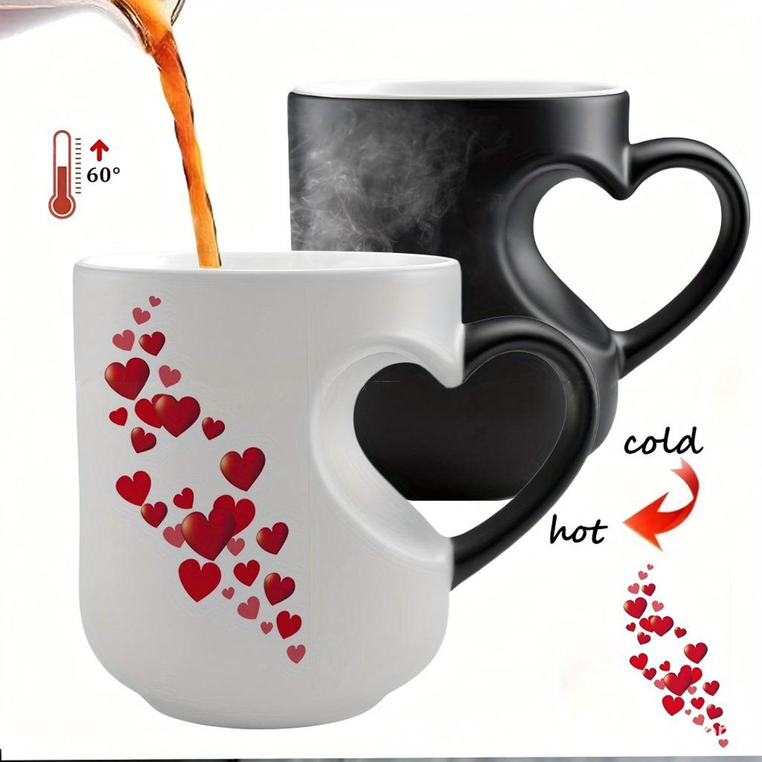 Керамическая кружка-сердце, меняющая цвет One Size