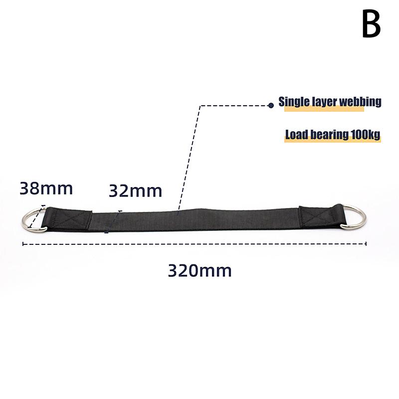 Posilovací Jednoduchá Hrazda Prodloužení Pás Stromové Houpačkové Popruhy 200Kg Těžký Hák Kroužek Závěsný Pás Spojovací Pás Pro Houpací Síť Boxovací Pytel