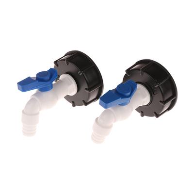Adaptateur Réservoir IBC 1/2 3/4 Pouce Robinet en Plastique Vanne de Remplacement Filetage Gros 60 mm Import Connecteurs d'Eau de Jardin Adaptateur de Vidange