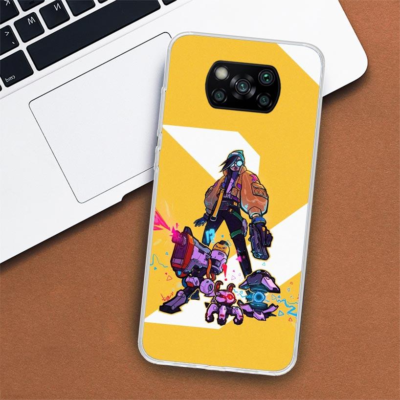 Valorant Killjoy Phone Case For Xiaomi Poco X3 Nfc X4 Gt X5 Pro M5S M4 M3 M2 F5 F4 F3 F2 F1 Mi Note 10 Fundas Shell