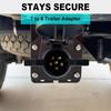 Trailer Plug Adapter 7 RV Blade To 6 Pole Round, 6 Way To 7 Way Trailer Adapt