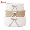 Modern Minimalist Storage Basket With Cotton Rope Handles For Home Organization And Gift Use