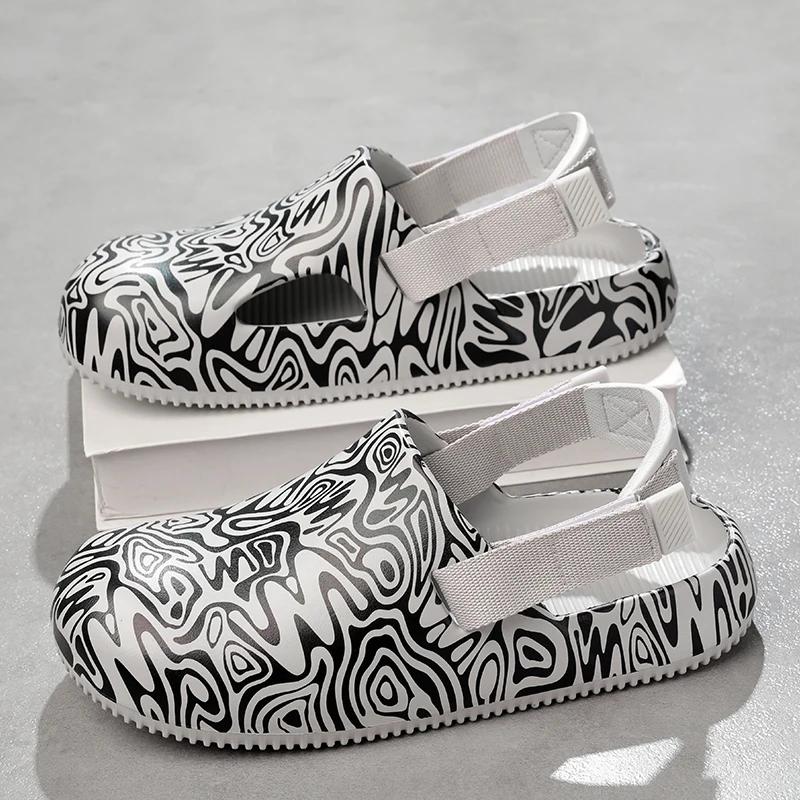 Fashion Men Clogs Sandals camouflage Brand Casual Shoes EVA Lightweight Sandles Man Colorful Shoes for Summer Beach Zapatillas Hombre