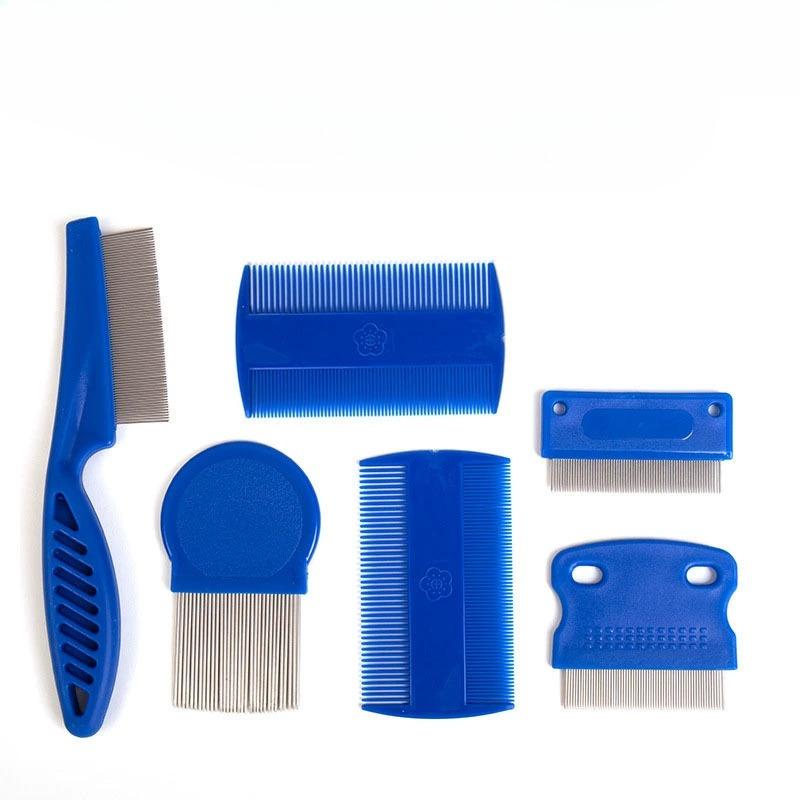 Pet Knot Removal Comb, Dog Cleaning Set, Lice Removal Comb, Flea Comb, Fine-toothed Needle Comb, Lice Removal Comb