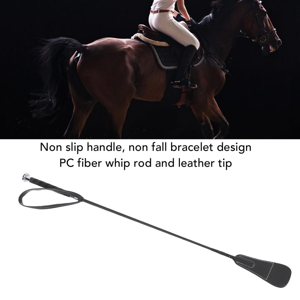 Dressage Whip Riding Whip Equestrian Whip Riding Whip Horse Dressage Crop Equestrian Equipment 68cm with Rubber Wrist Strap Palm