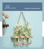 Retro Glass Wall-Mounted Hydroponic Vase with Light - Simple Decorative Ornament for Bedroom & Living Room