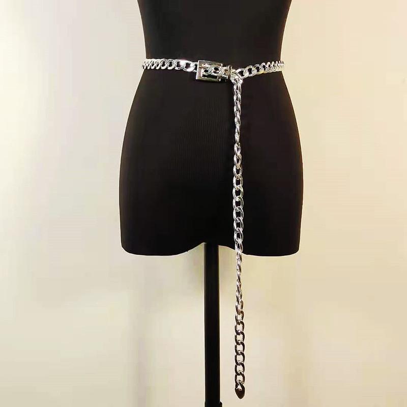 Waist Chain for Women Retro Sexy Fashion Multi-layer Body Chain Personalized Geometric Trendy Metal Chain European and American Waist Chain