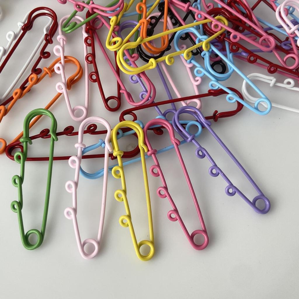 10Pcs 6cm Color Baking Varnish Cute Cartoon Pin Chic Fashion DIY Decorative Accessories for Girls Clothing Hat Bag Fixed Buckle